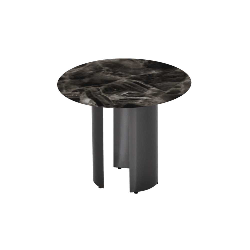NOA Side Table - Mix & Match Marble Top with with Stainless Steel Leg(600mm)