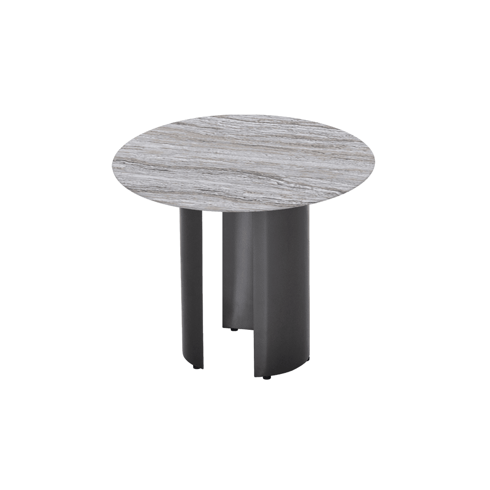 NOA Side Table - Mix & Match Marble Top with with Stainless Steel Leg(600mm)