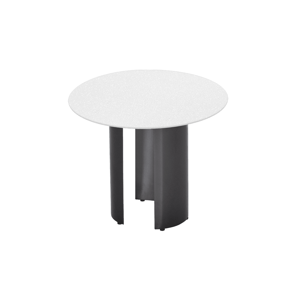 NOA Side Table - Mix & Match Marble Top with with Stainless Steel Leg(600mm)
