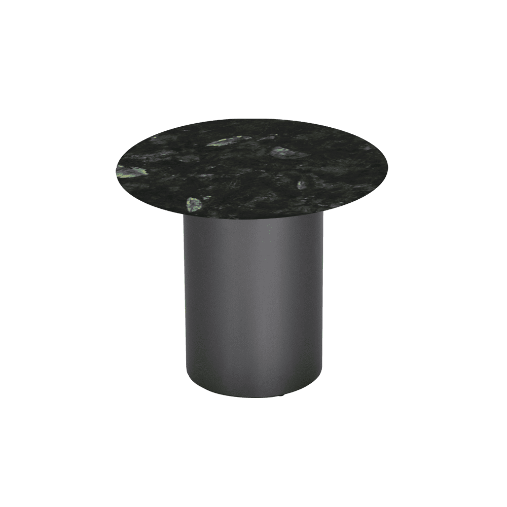 YUNA – Mix & Match Marble Side Table with Stainless Steel Leg (600mm)