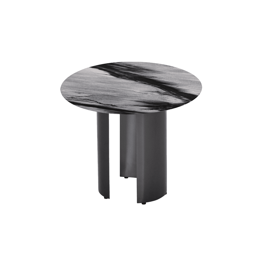 NOA Side Table - Mix & Match Marble Top with with Stainless Steel Leg(600mm)