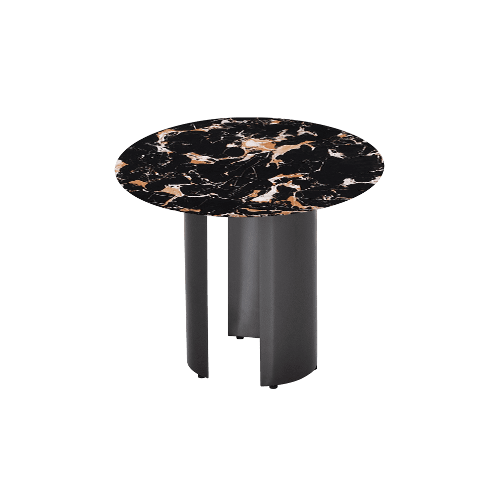 NOA Side Table - Mix & Match Marble Top with with Stainless Steel Leg(600mm)
