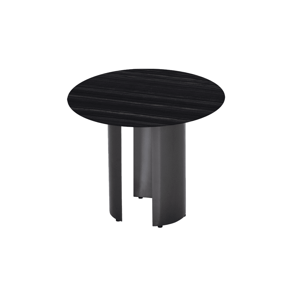 NOA Side Table - Mix & Match Marble Top with with Stainless Steel Leg(600mm)