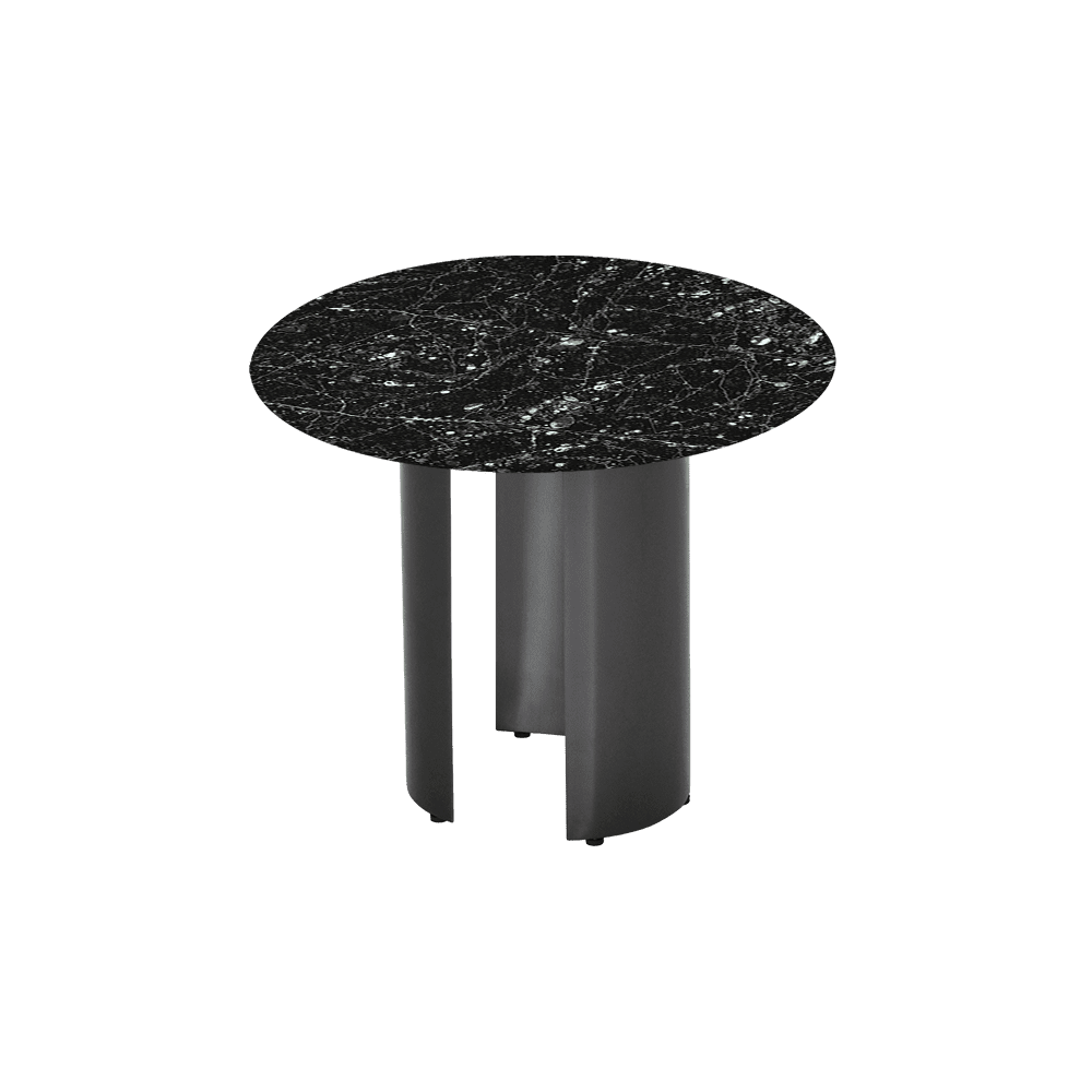 NOA Side Table - Mix & Match Marble Top with with Stainless Steel Leg(600mm)