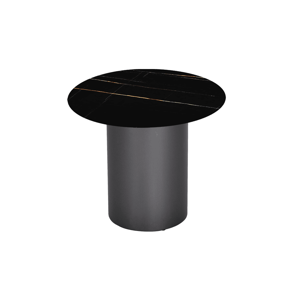 YUNA – Mix & Match Marble Side Table with Stainless Steel Leg (600mm)