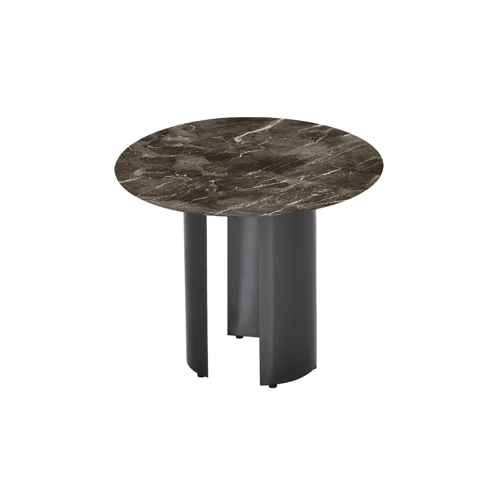 NOA Side Table - Mix & Match Marble Top with with Stainless Steel Leg(600mm)