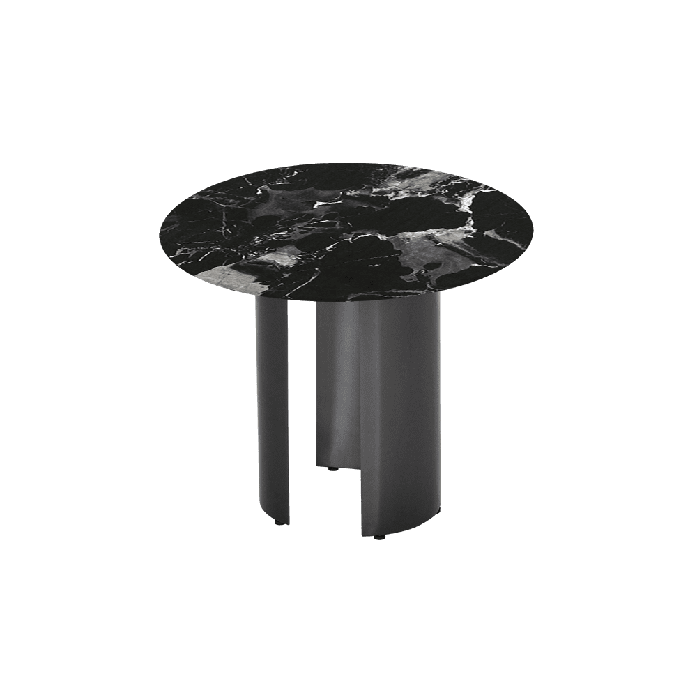 NOA Side Table - Mix & Match Marble Top with with Stainless Steel Leg(600mm)