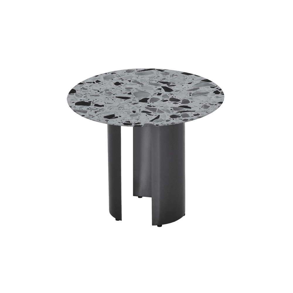NOA Side Table - Mix & Match Marble Top with with Stainless Steel Leg(600mm)