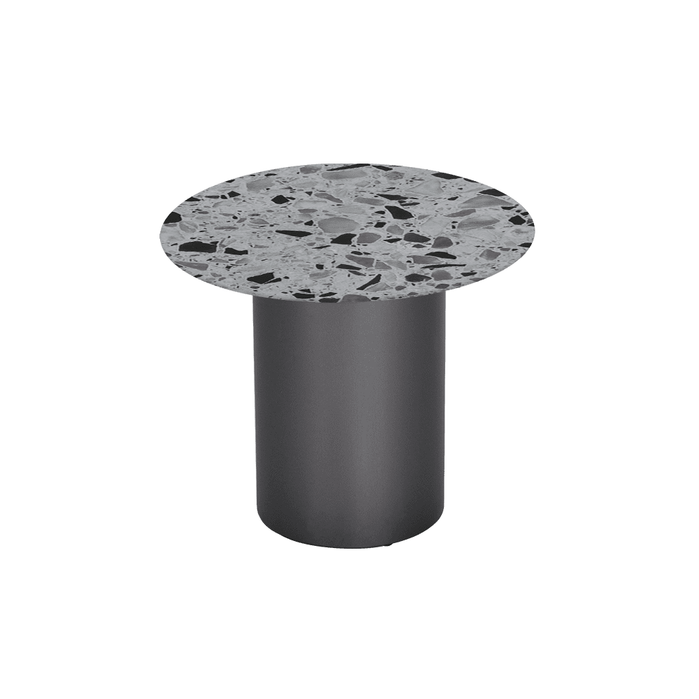 YUNA – Mix & Match Marble Side Table with Stainless Steel Leg (600mm)