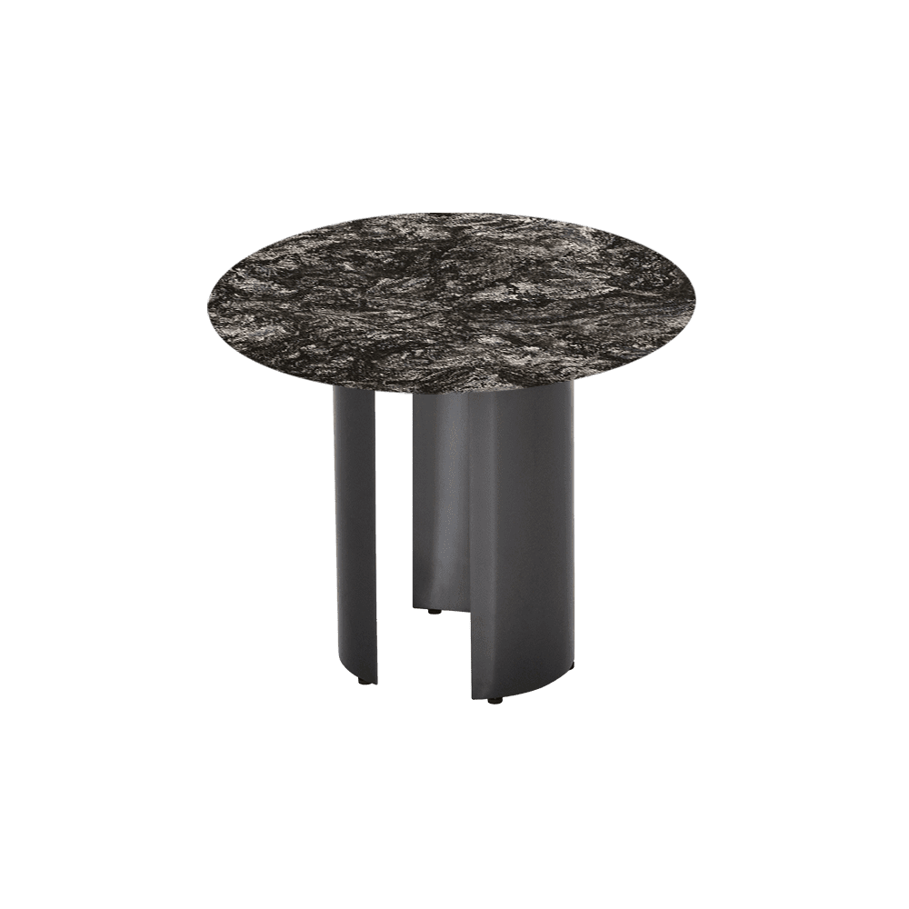 NOA Side Table - Mix & Match Marble Top with with Stainless Steel Leg(600mm)
