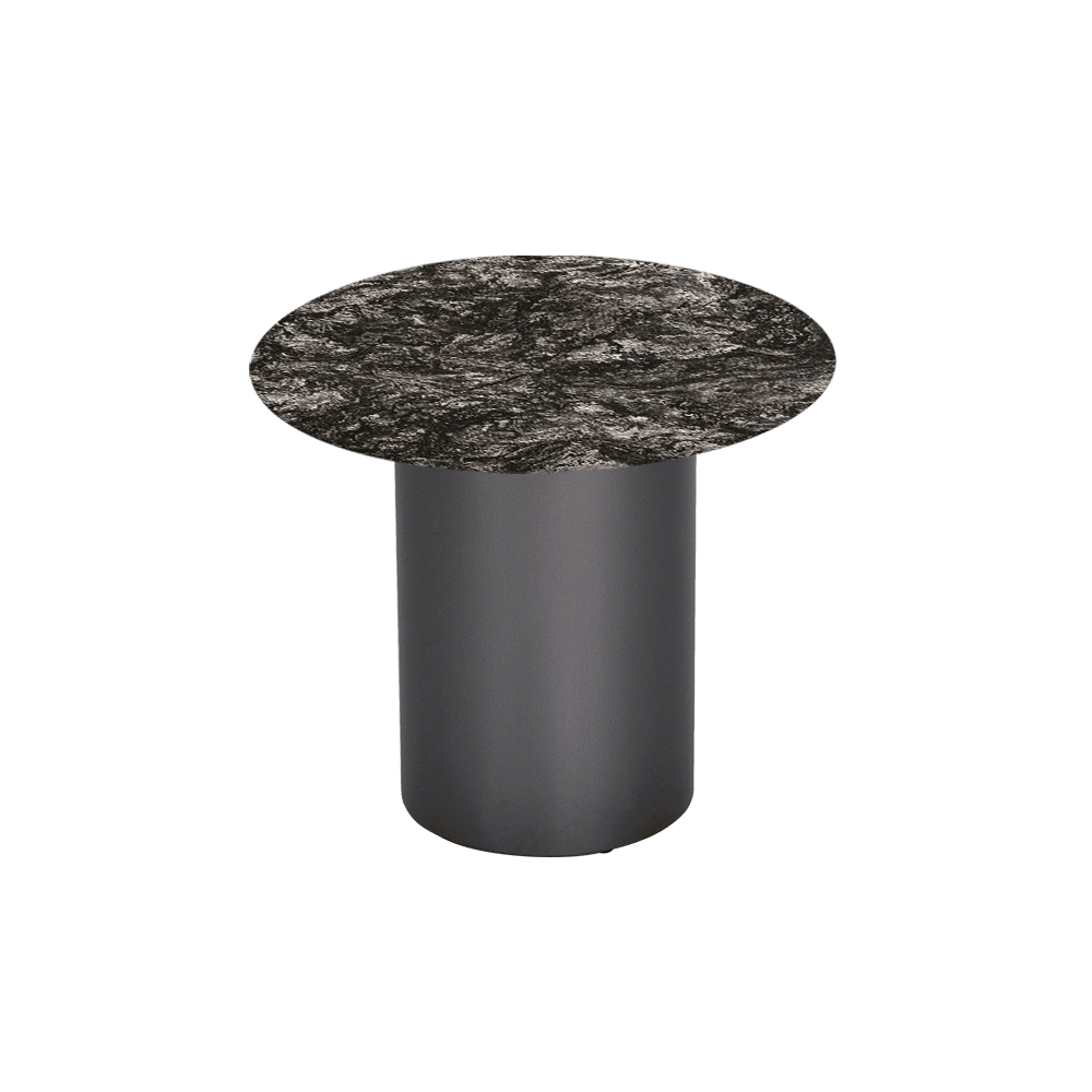 YUNA – Mix & Match Marble Side Table with Stainless Steel Leg (600mm)
