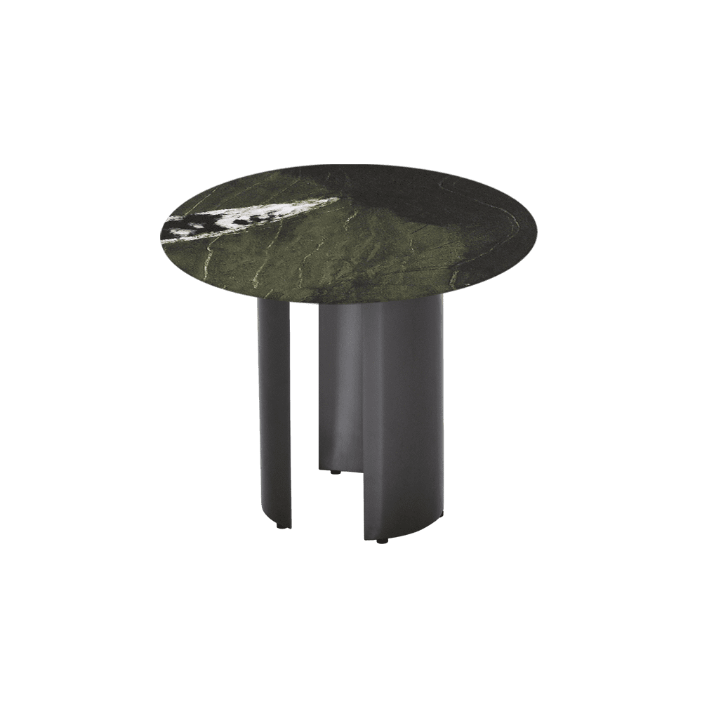 NOA Side Table - Mix & Match Marble Top with with Stainless Steel Leg(600mm)