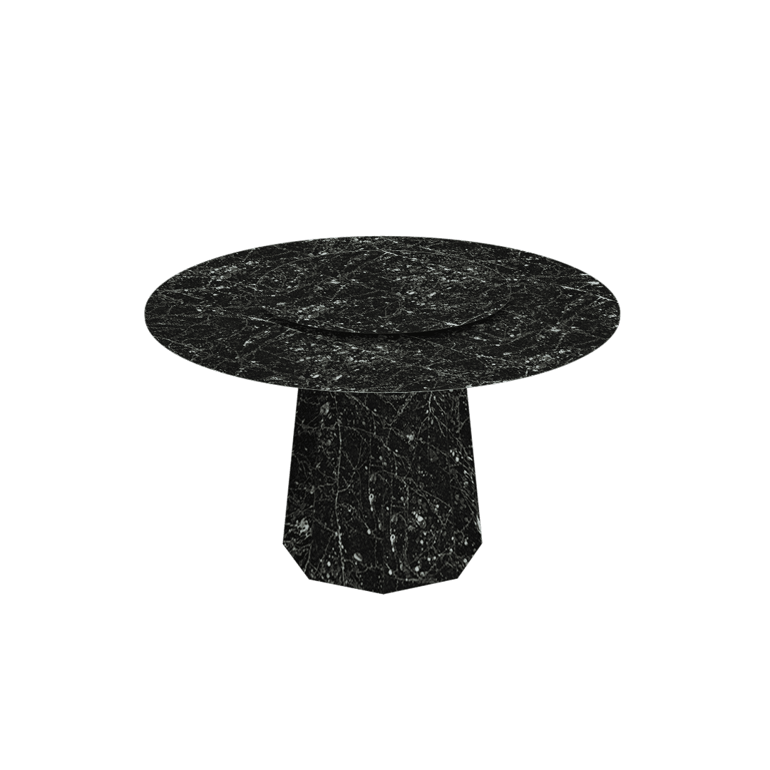 Mix & Match Round Marble Dining Table (6-seater)