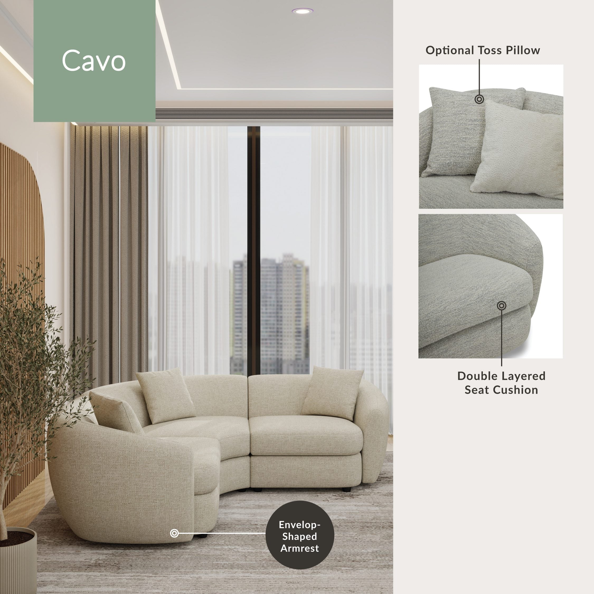 CAVO – Curved Sofa