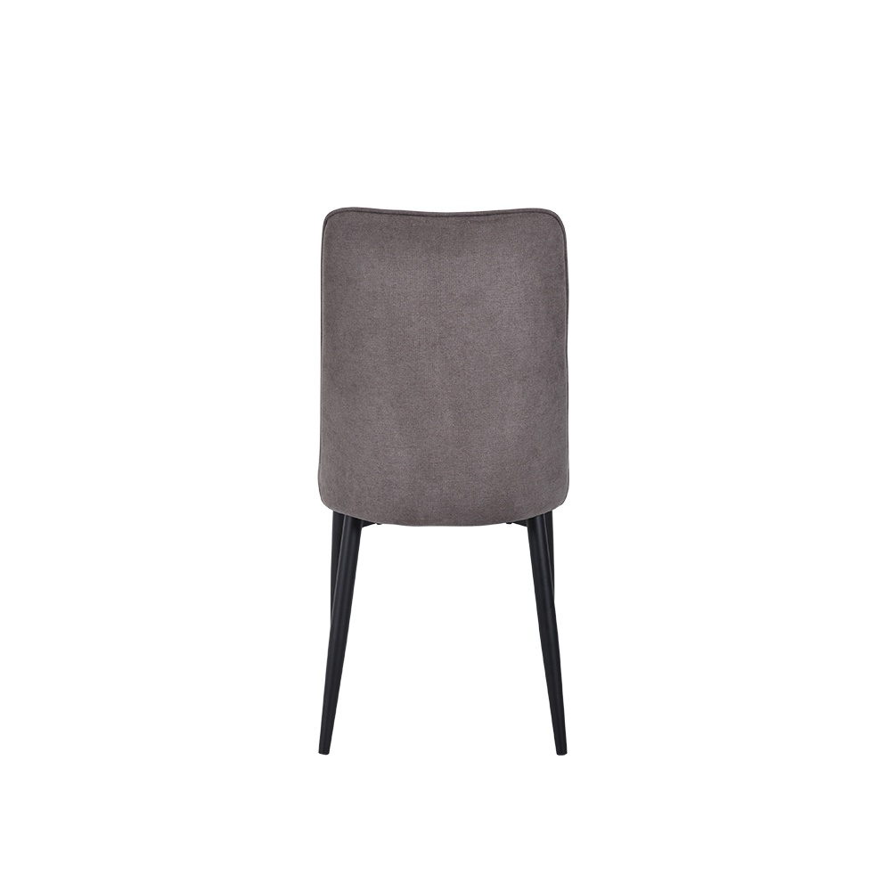 MILAS - Light Brown Dining Chair with Metal Leg