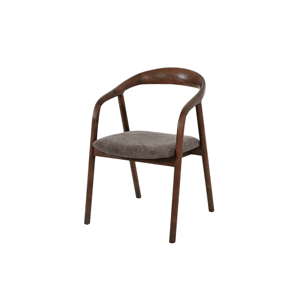 UDOKA WALNUT - Solid Ash Wood Dining Chair