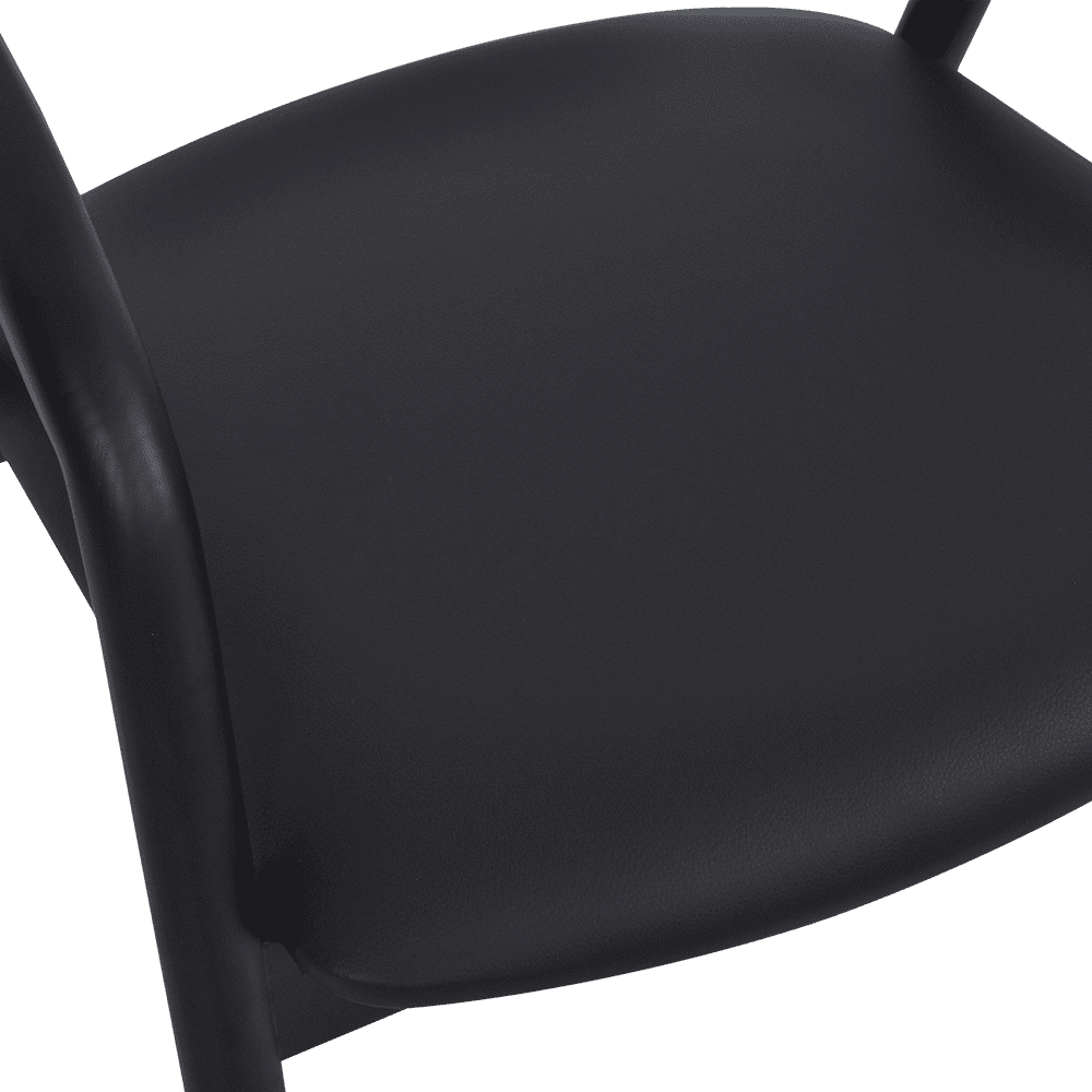 UDOKA BLACK - Solid Ash Wood Dining Chair