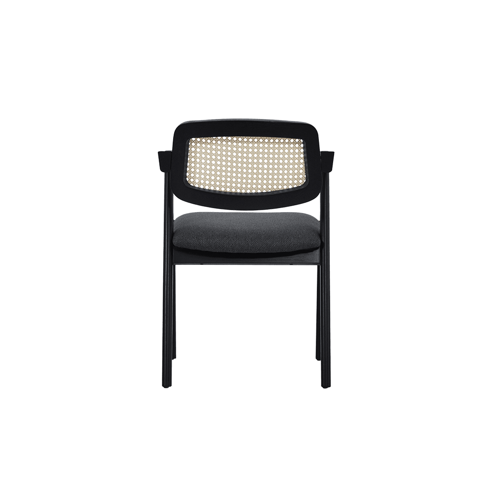 ZUMA BLACK - Solid Ash Wood Dining Chair