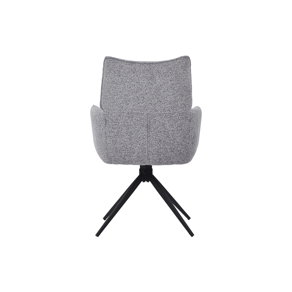TESSA – Mist Grey Dining Chair with Armrests