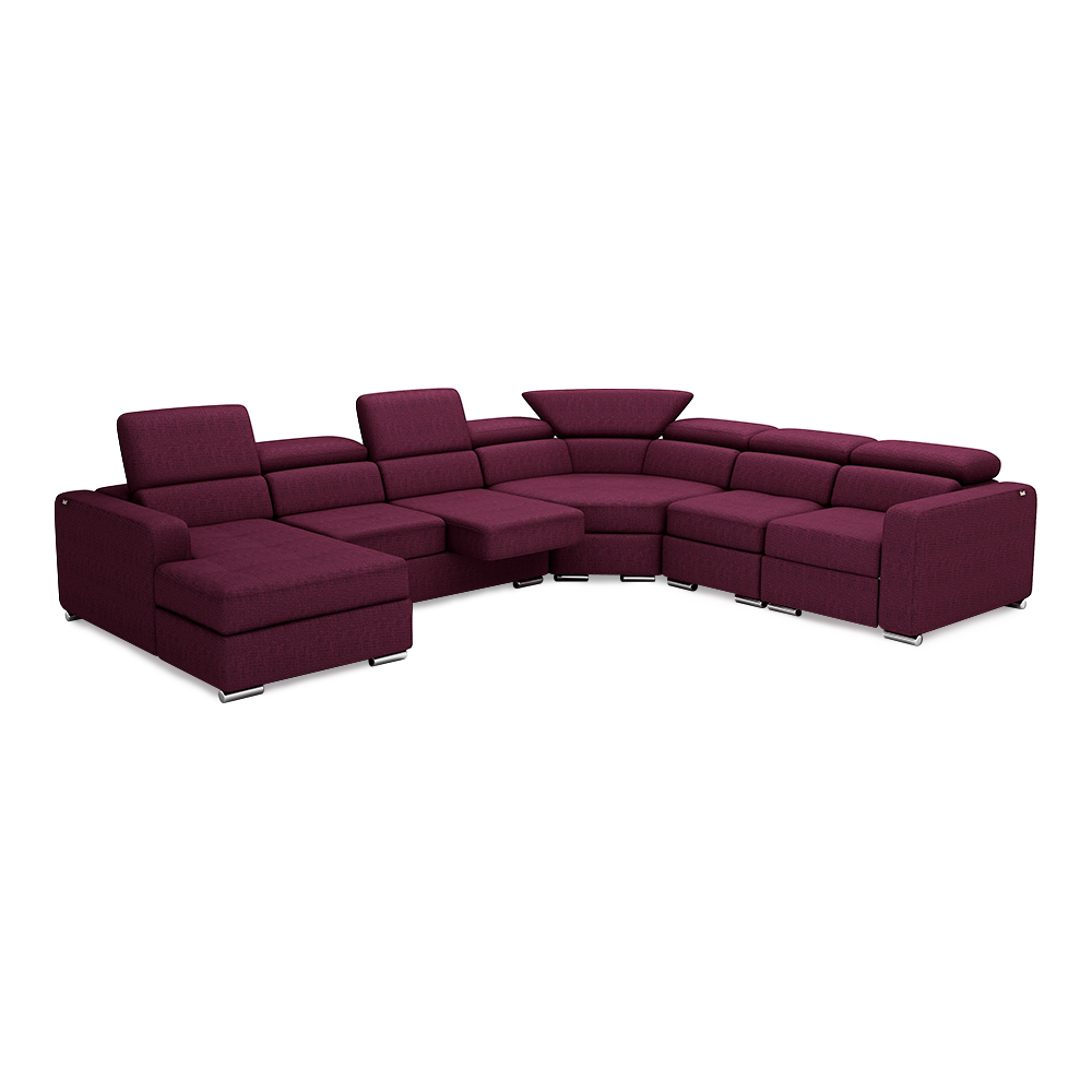 KELBY – Modular Leather Sofa with Extendable Seat & Motorised Incliner (Corner)