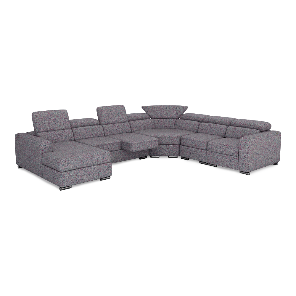 KELBY – Modular Leather Sofa with Extendable Seat & Motorised Incliner (Corner)