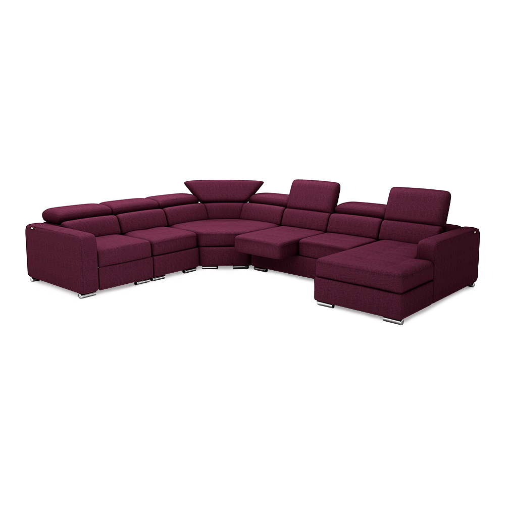 KELBY – Modular Leather Sofa with Extendable Seat & Motorised Incliner (Corner)