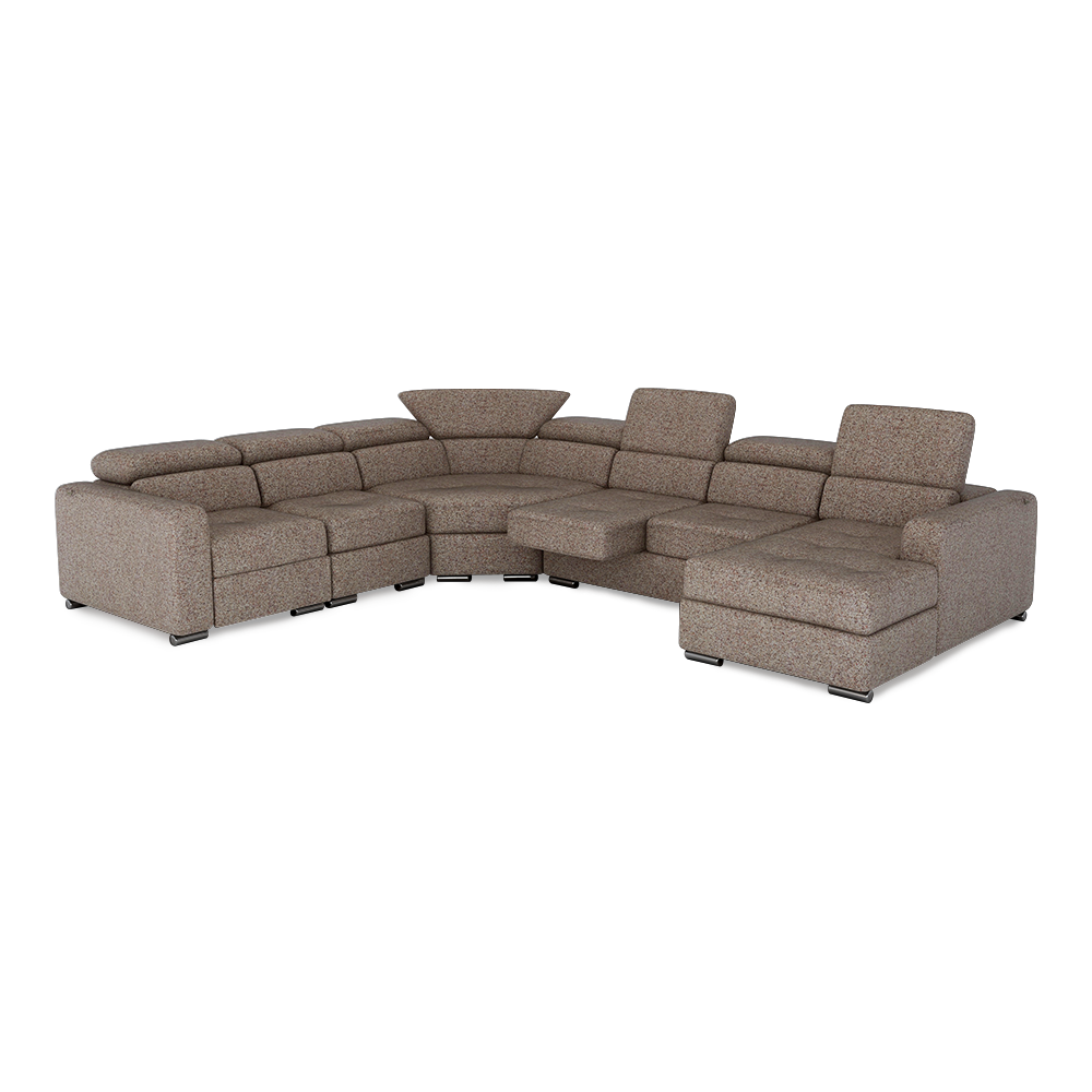 KELBY – Modular Leather Sofa with Extendable Seat & Motorised Incliner (Corner)