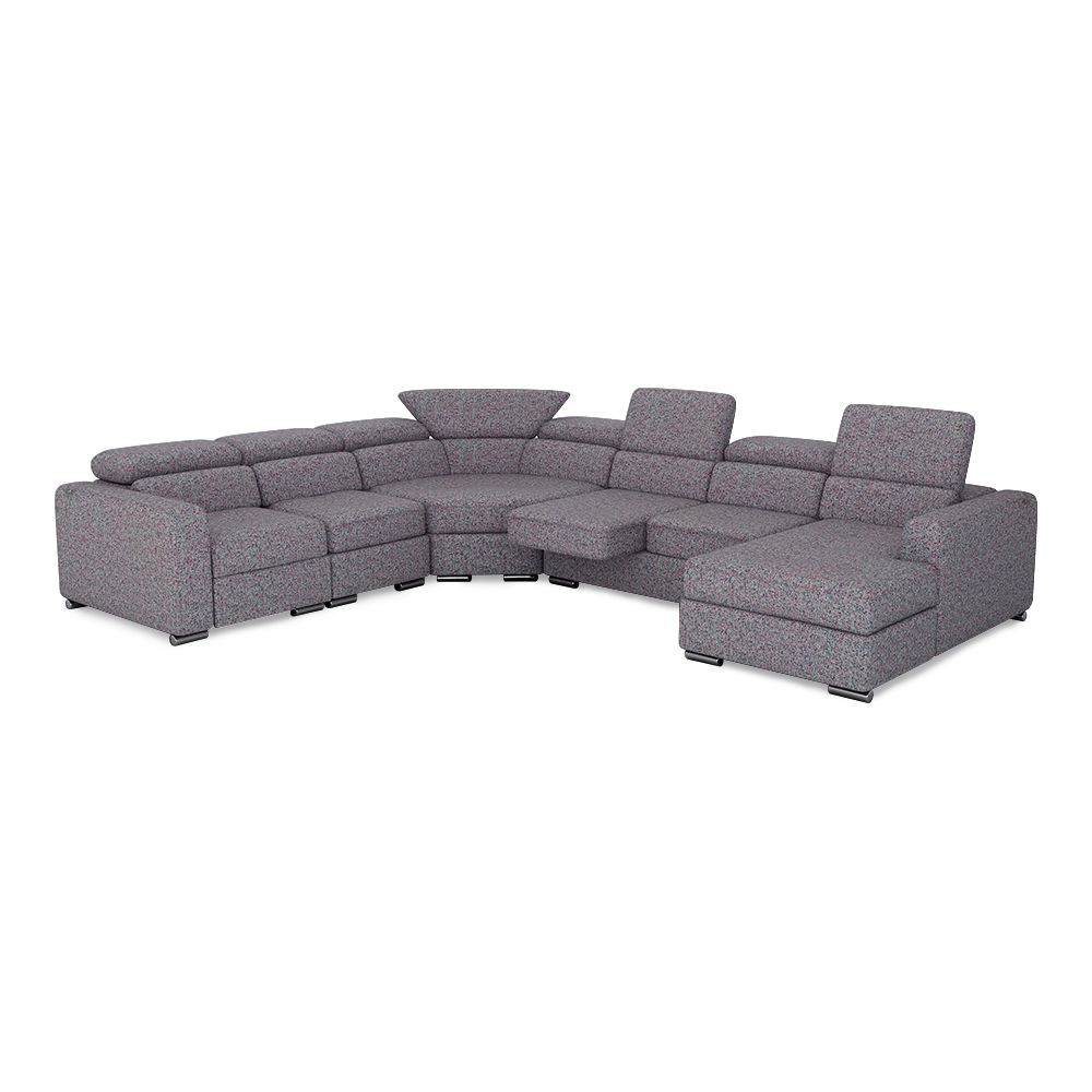 KELBY – Modular Leather Sofa with Extendable Seat & Motorised Incliner (Corner)