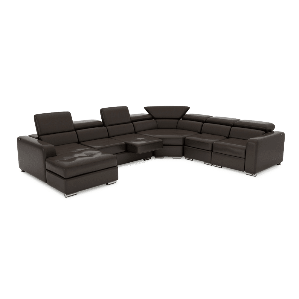 KELBY – Modular Leather Sofa with Extendable Seat & Motorised Incliner (Corner)