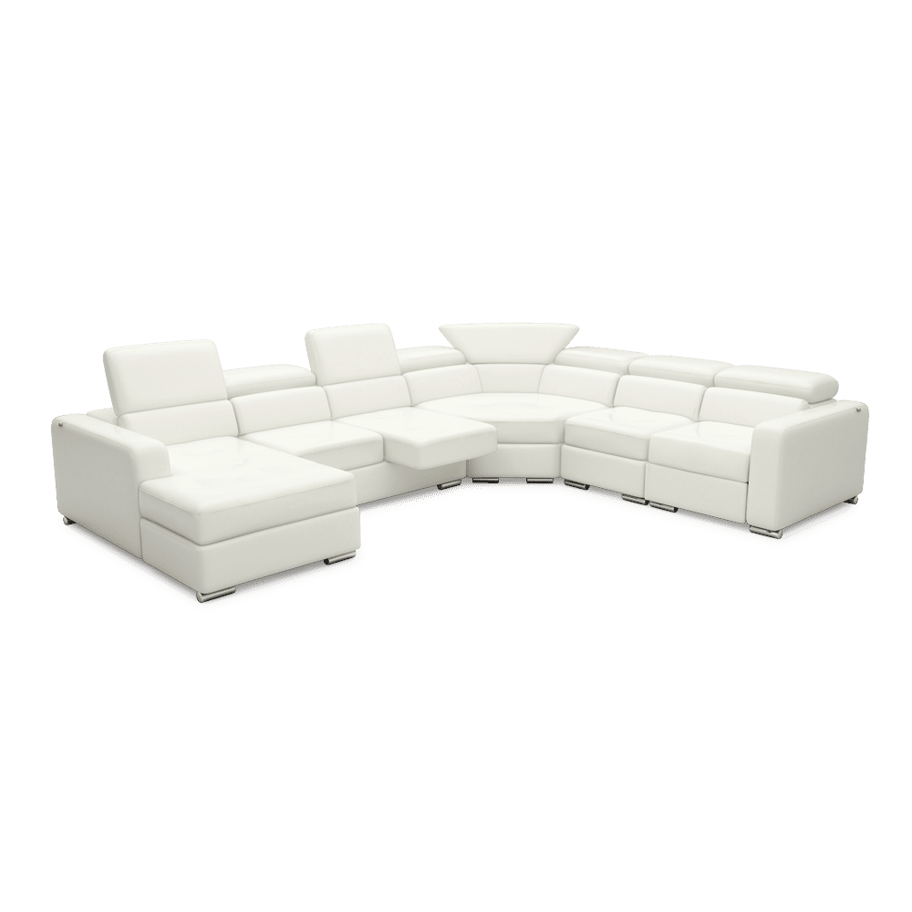 KELBY – Modular Leather Sofa with Extendable Seat & Motorised Incliner (Corner)