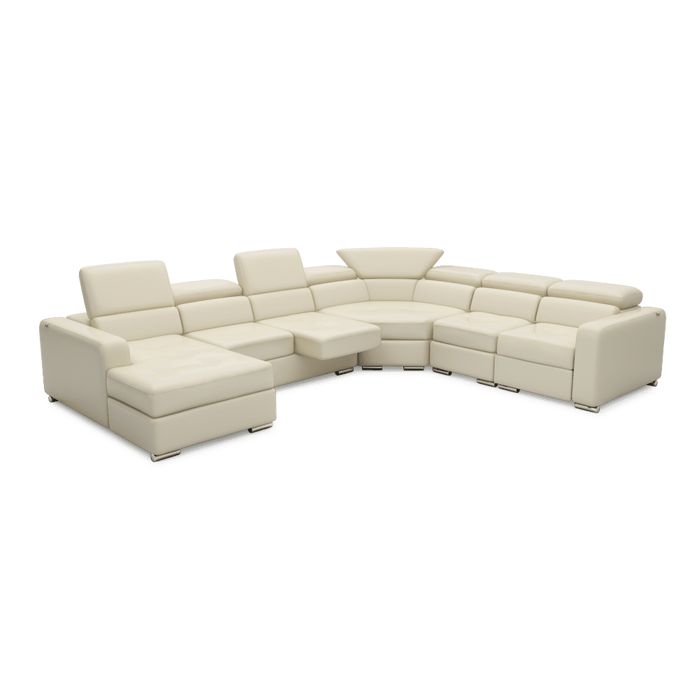 KELBY – Modular Leather Sofa with Extendable Seat & Motorised Incliner (Corner)