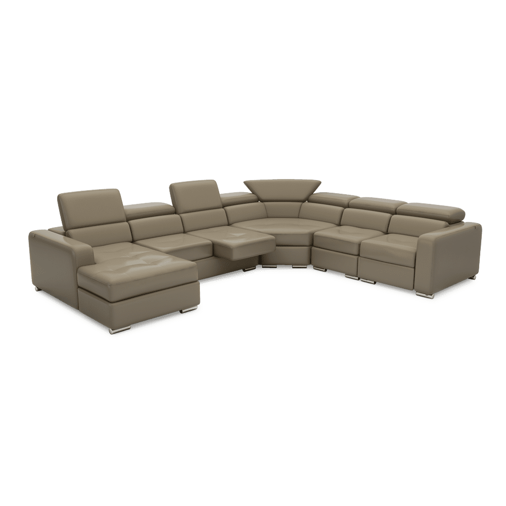 KELBY – Modular Leather Sofa with Extendable Seat & Motorised Incliner (Corner)