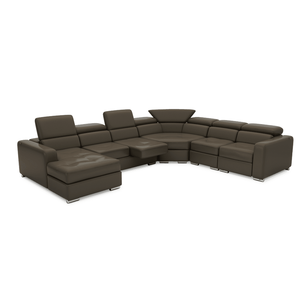 KELBY – Modular Leather Sofa with Extendable Seat & Motorised Incliner (Corner)