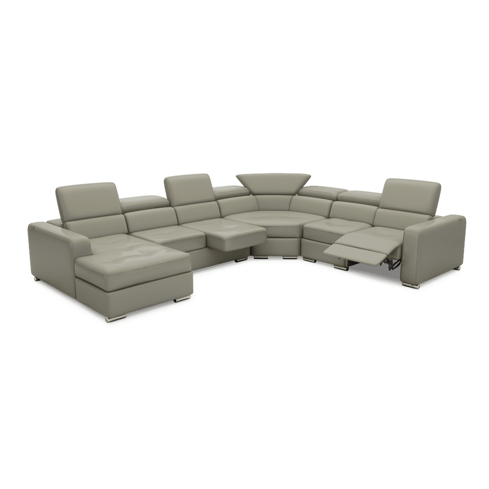 KELBY – Modular Leather Sofa with Extendable Seat & Motorised Incliner (Corner)