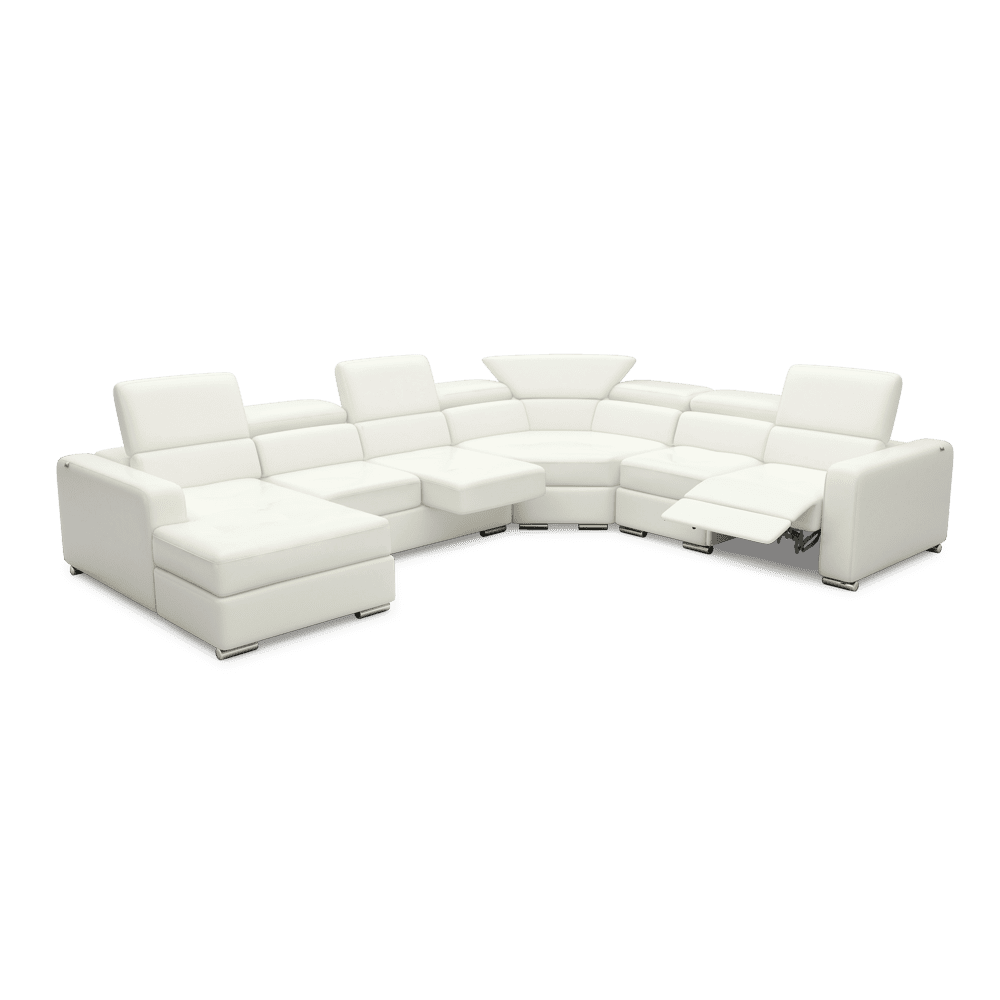 KELBY – Modular Leather Sofa with Extendable Seat & Motorised Incliner (Corner)