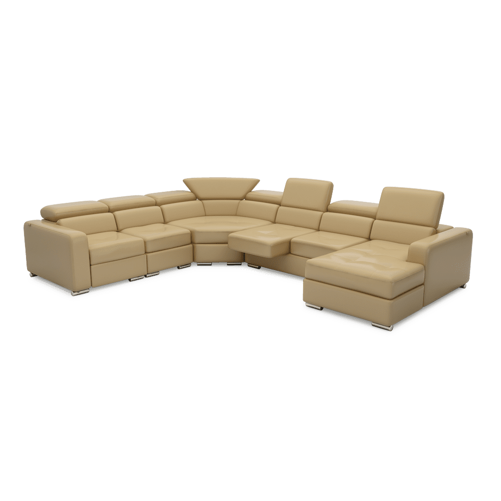 KELBY – Modular Leather Sofa with Extendable Seat & Motorised Incliner (Corner)