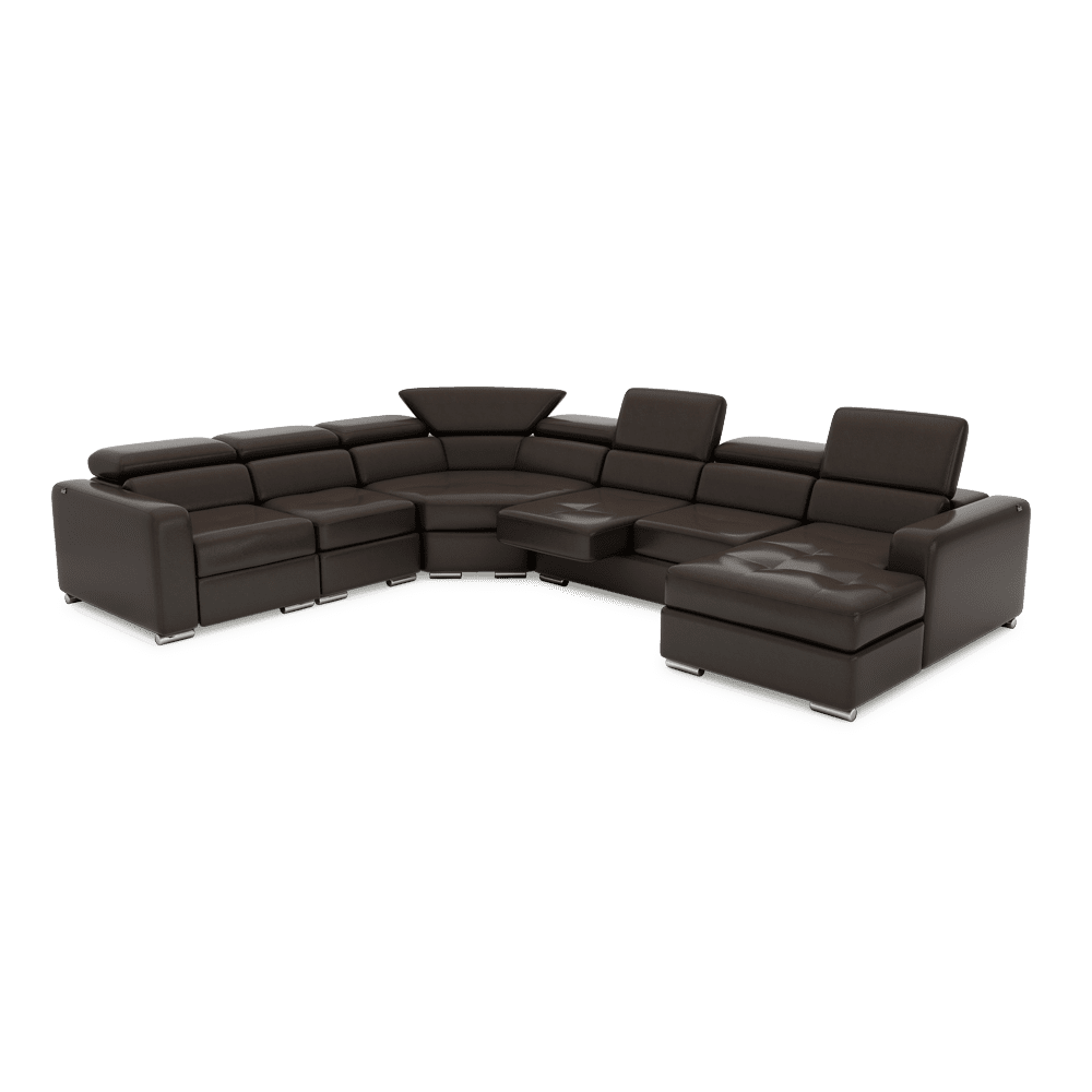 KELBY – Modular Leather Sofa with Extendable Seat & Motorised Incliner (Corner)