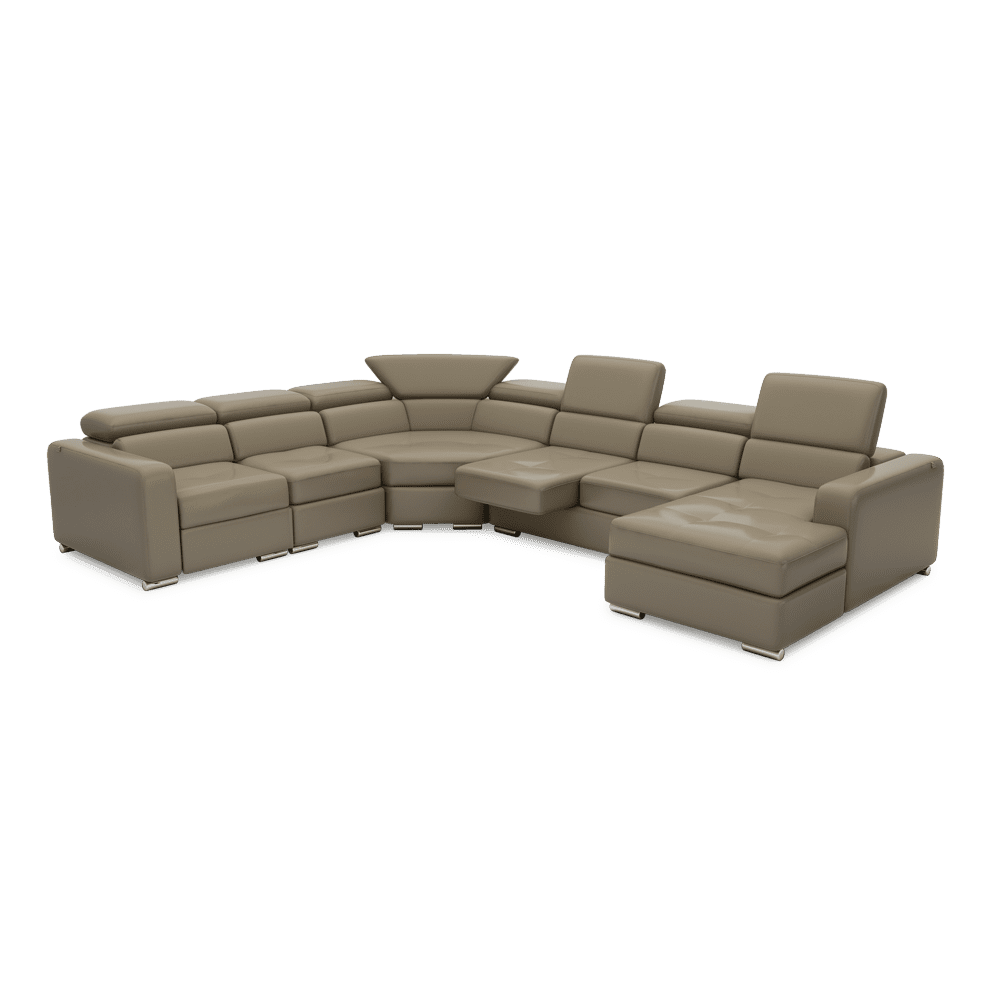 KELBY – Modular Leather Sofa with Extendable Seat & Motorised Incliner (Corner)