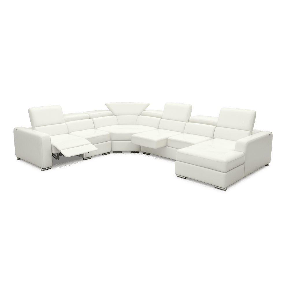 KELBY – Modular Leather Sofa with Extendable Seat & Motorised Incliner (Corner)