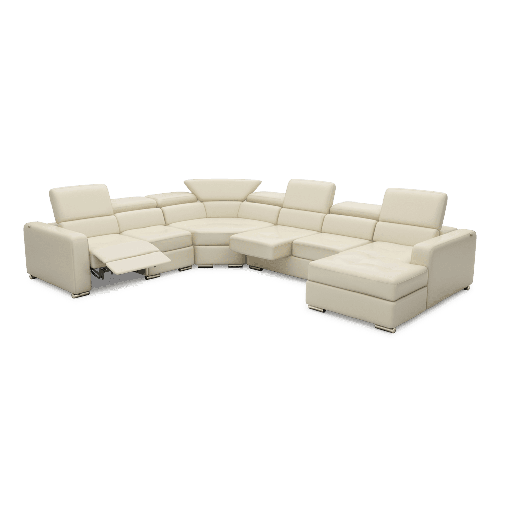 KELBY – Modular Leather Sofa with Extendable Seat & Motorised Incliner (Corner)