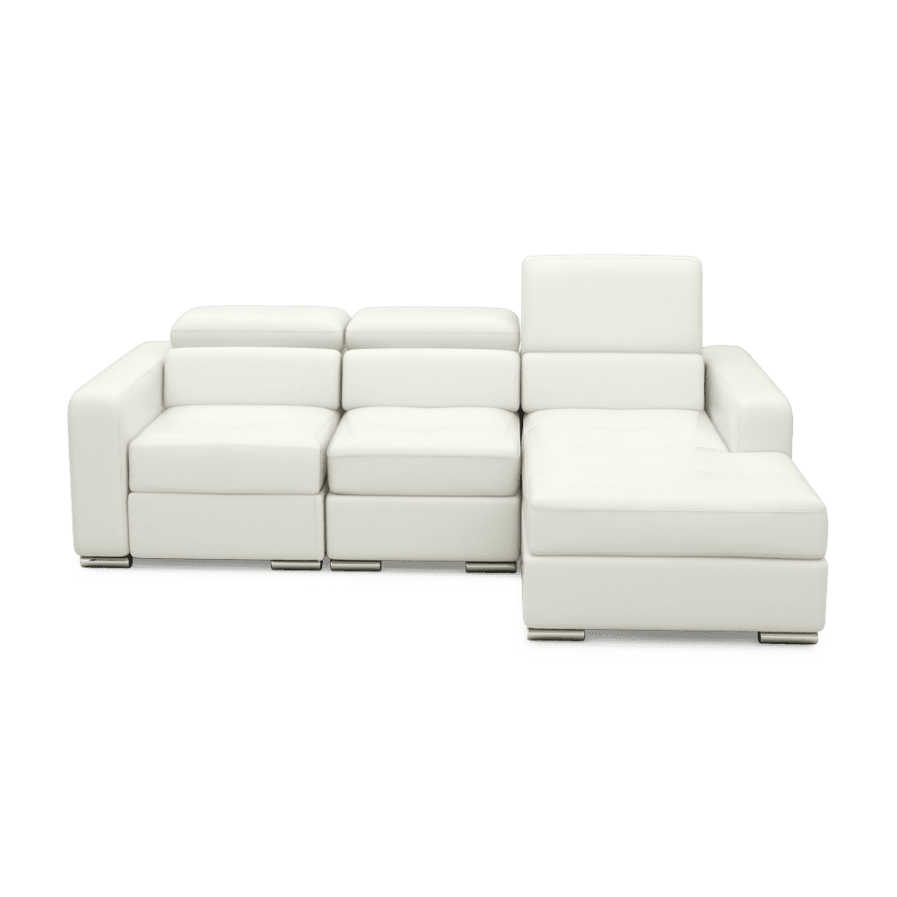 KELBY – Modular Leather Sofa with Extendable Seat & Motorised Incliner (L-Shaped)