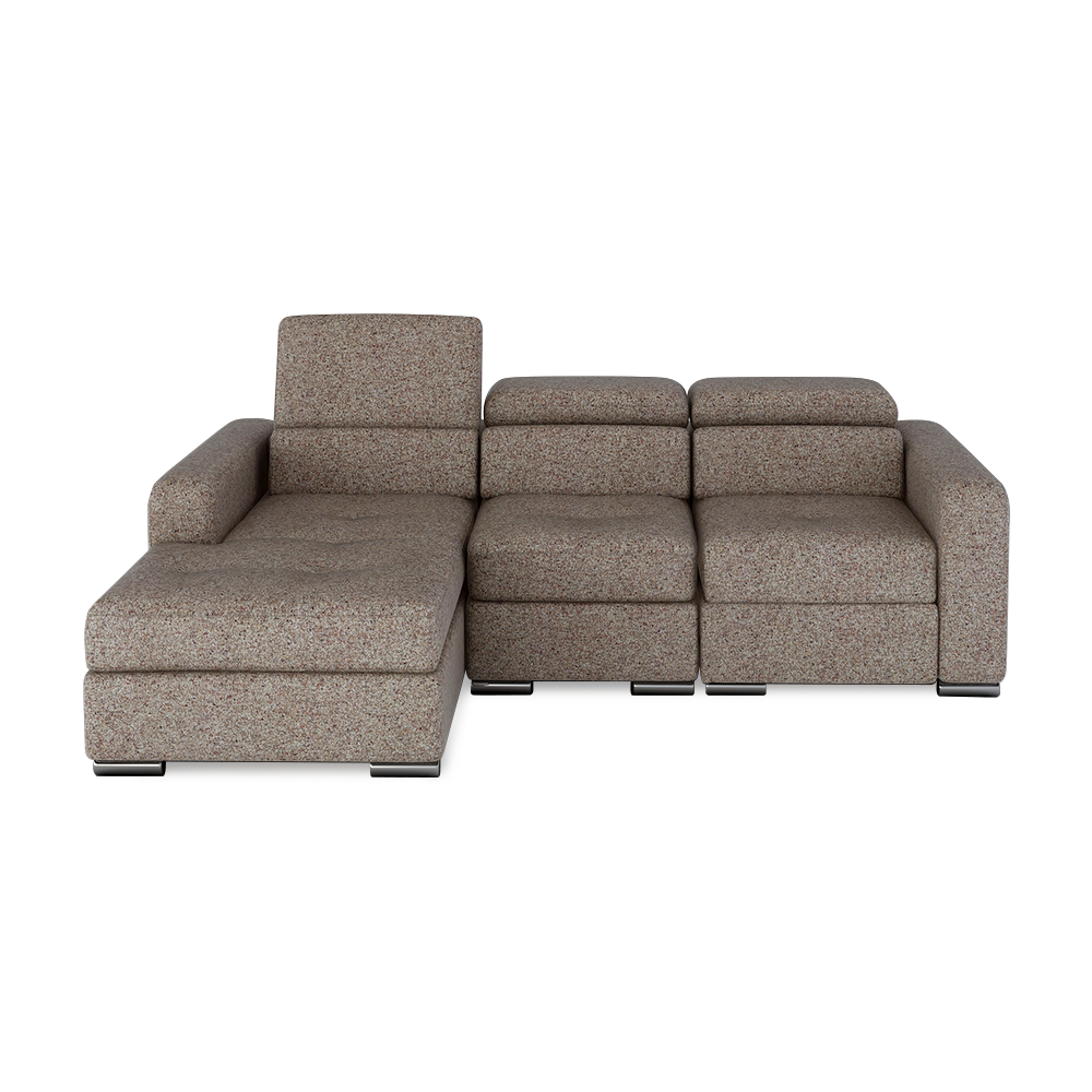 KELBY – Modular Leather Sofa with Extendable Seat & Motorised Incliner (L-Shaped)