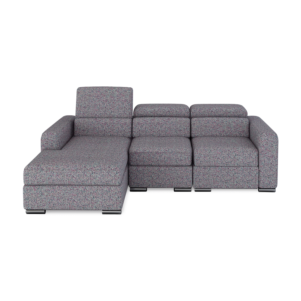 KELBY – Modular Leather Sofa with Extendable Seat & Motorised Incliner (L-Shaped)