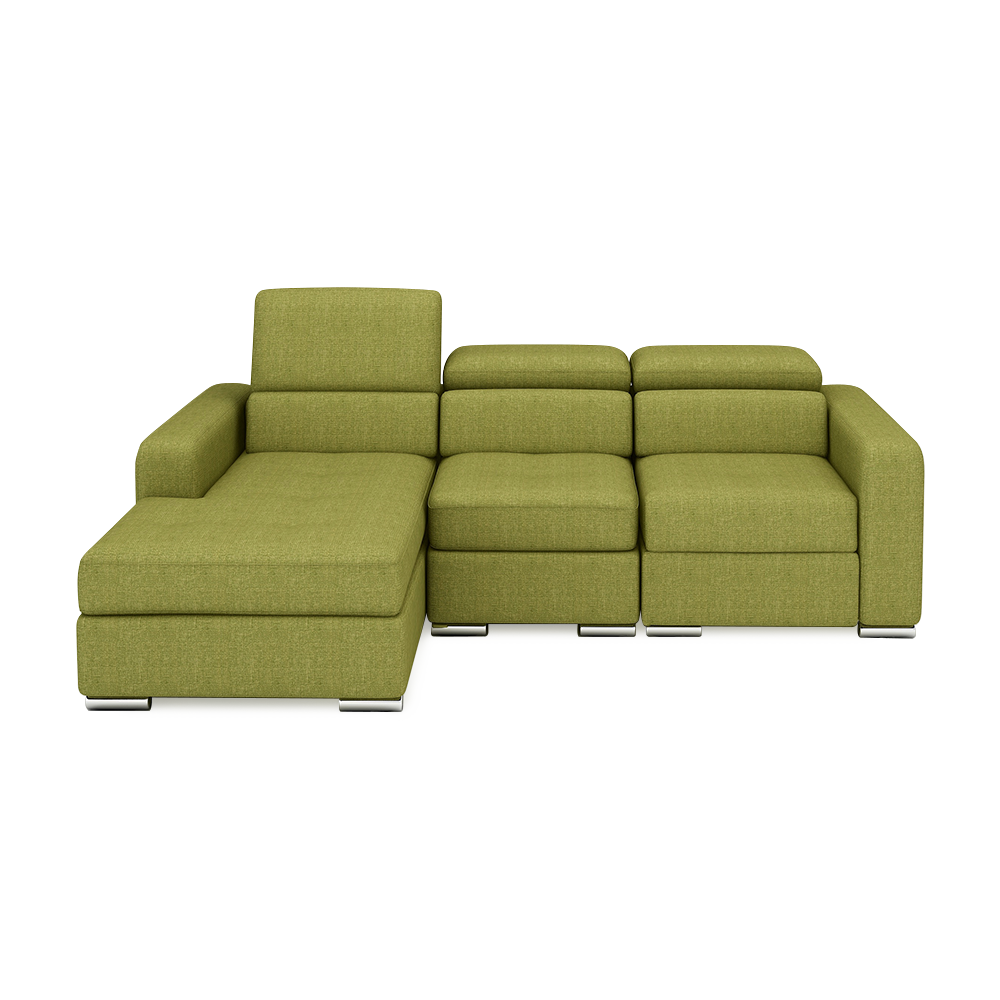 KELBY – Modular Leather Sofa with Extendable Seat & Motorised Incliner (L-Shaped)