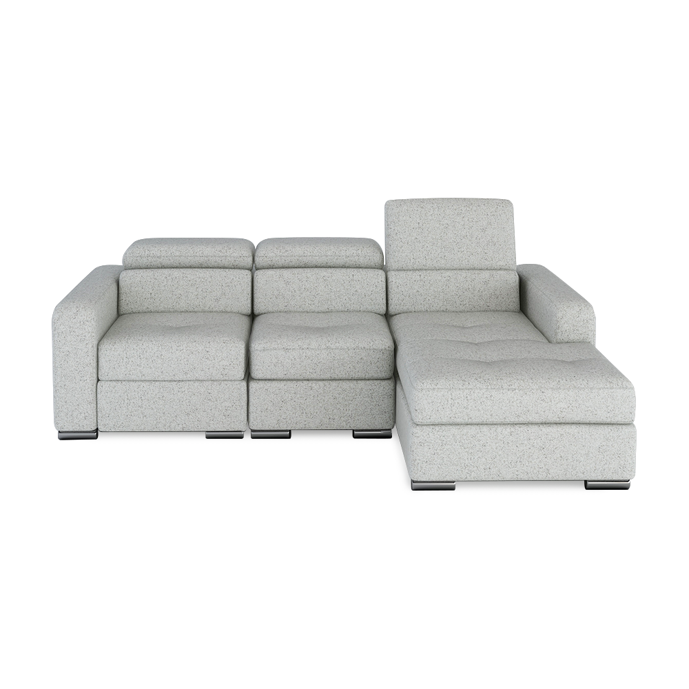 KELBY – Modular Leather Sofa with Extendable Seat & Motorised Incliner (L-Shaped)