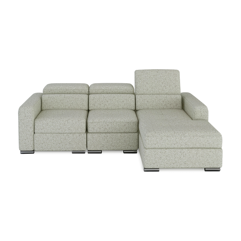 KELBY – Modular Leather Sofa with Extendable Seat & Motorised Incliner (L-Shaped)