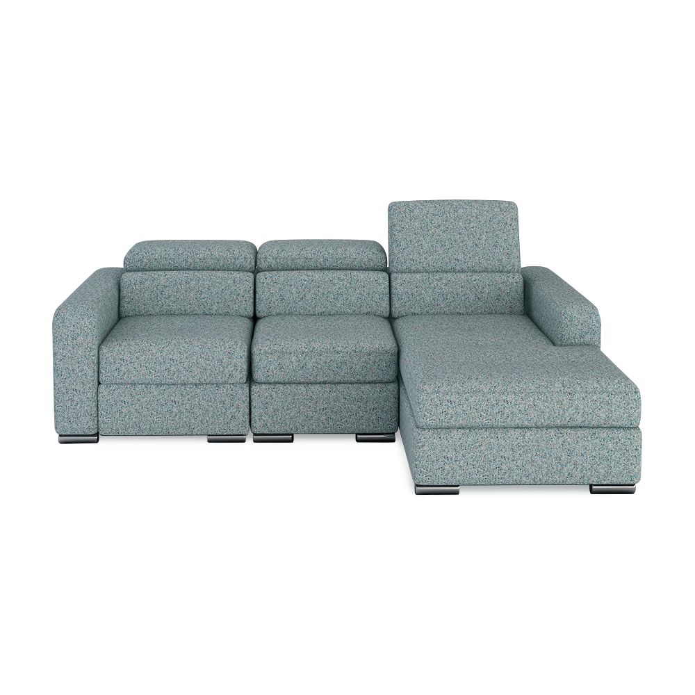 KELBY – Modular Leather Sofa with Extendable Seat & Motorised Incliner (L-Shaped)