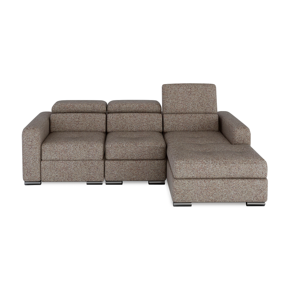 KELBY – Modular Leather Sofa with Extendable Seat & Motorised Incliner (L-Shaped)