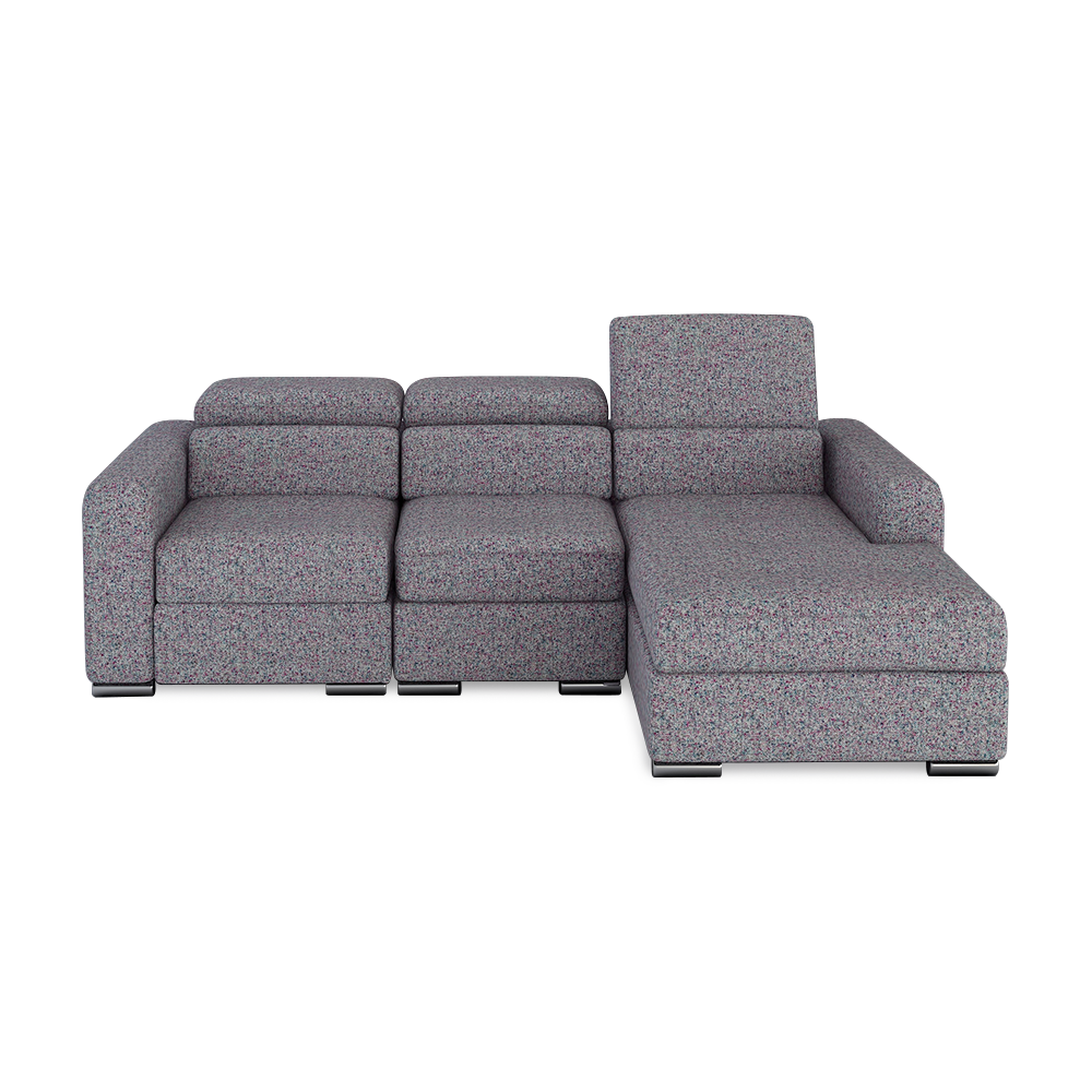 KELBY – Modular Leather Sofa with Extendable Seat & Motorised Incliner (L-Shaped)