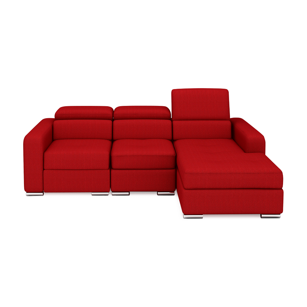 KELBY – Modular Leather Sofa with Extendable Seat & Motorised Incliner (L-Shaped)